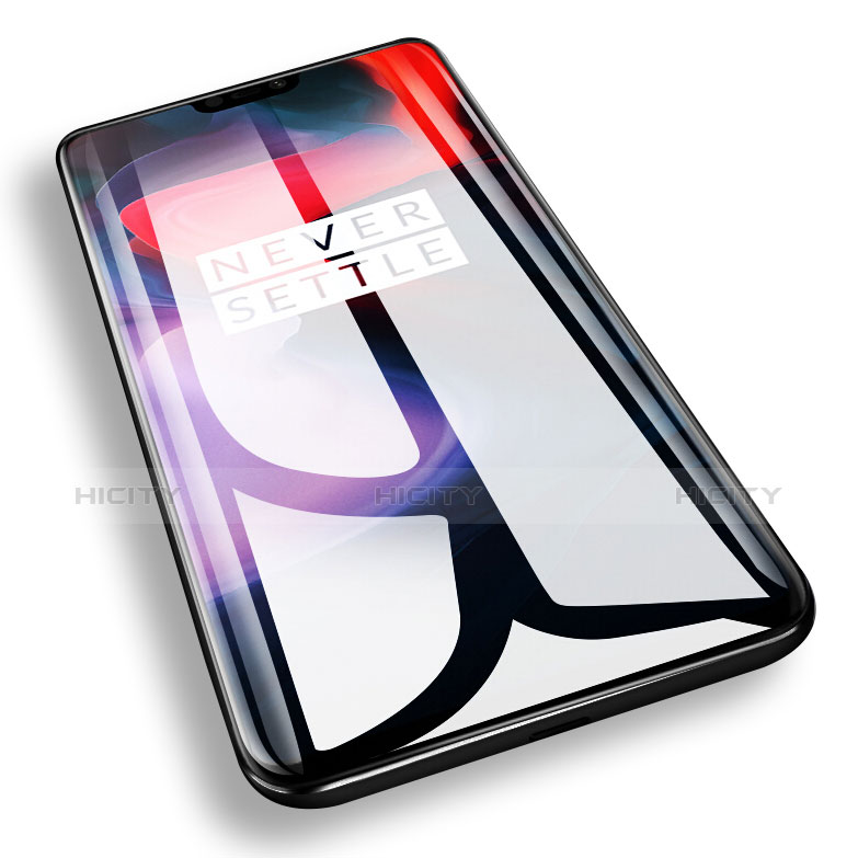 OnePlus 6用強化ガラス フル液晶保護フィルム F04 OnePlus ブラック
