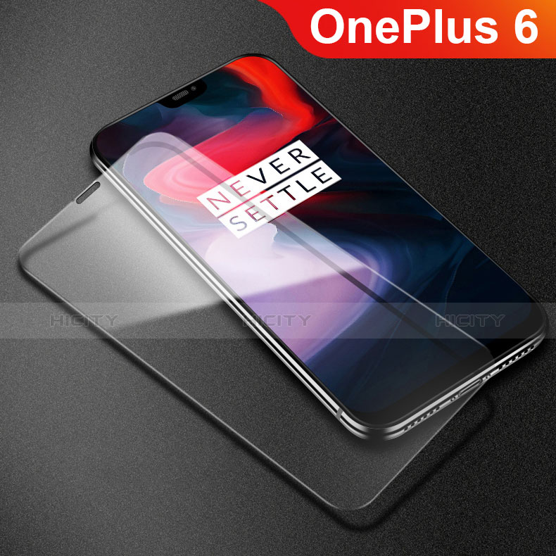 OnePlus 6用強化ガラス フル液晶保護フィルム F09 OnePlus ブラック