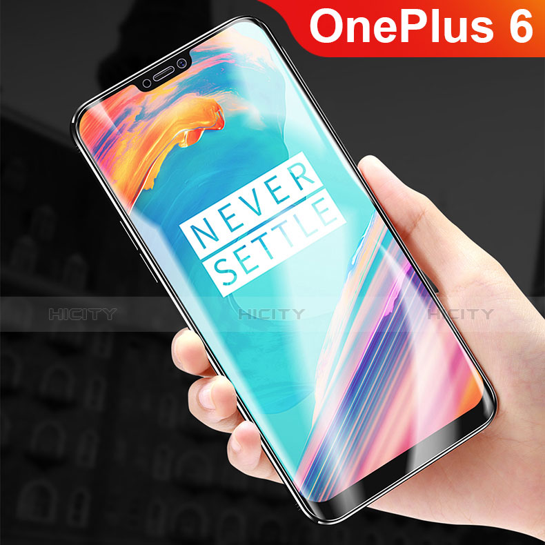 OnePlus 6用高光沢 液晶保護フィルム フルカバレッジ画面 F01 OnePlus クリア