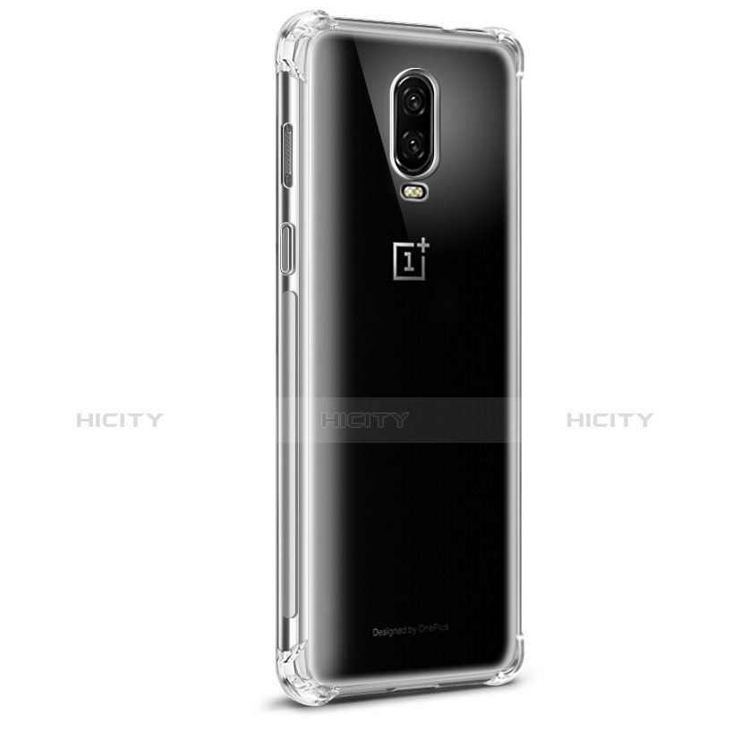 OnePlus 6T用極薄ソフトケース シリコンケース 耐衝撃 全面保護 クリア透明 カバー OnePlus クリア