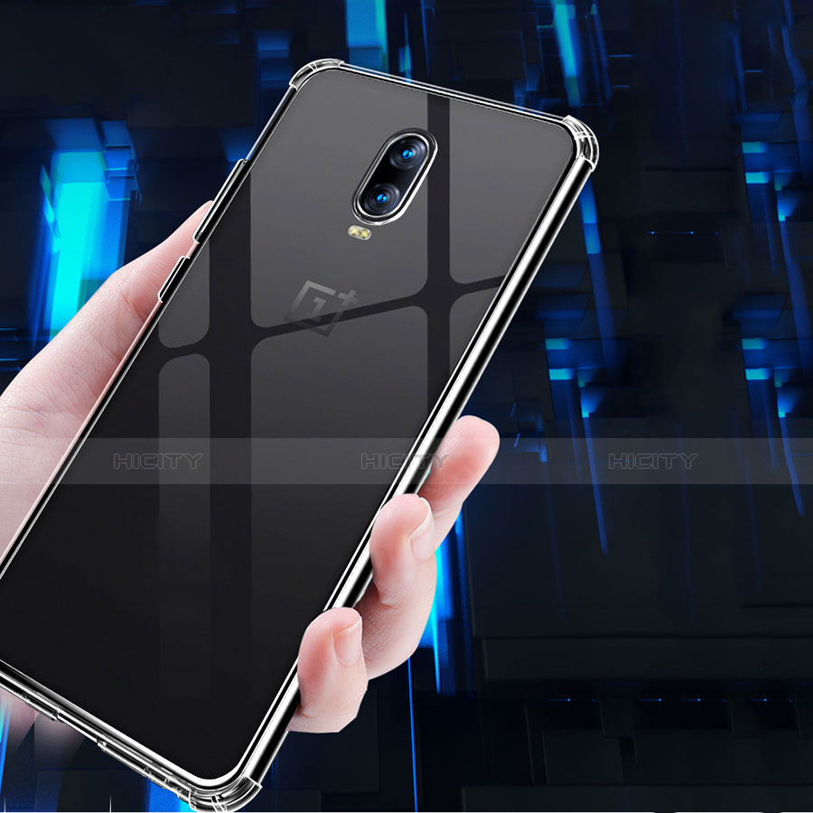 OnePlus 6T用極薄ソフトケース シリコンケース 耐衝撃 全面保護 クリア透明 T03 OnePlus クリア