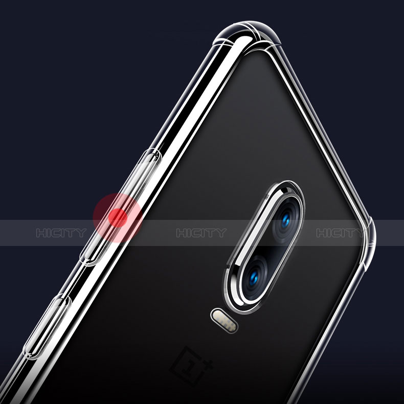 OnePlus 6T用極薄ソフトケース シリコンケース 耐衝撃 全面保護 クリア透明 T03 OnePlus クリア