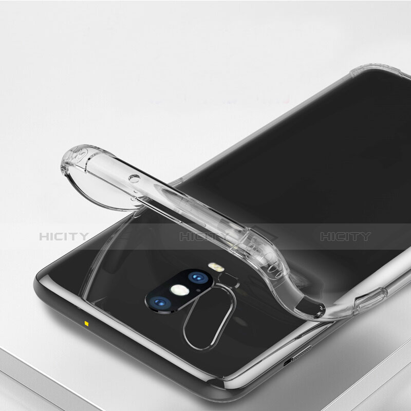 OnePlus 6T用極薄ソフトケース シリコンケース 耐衝撃 全面保護 クリア透明 T04 OnePlus クリア
