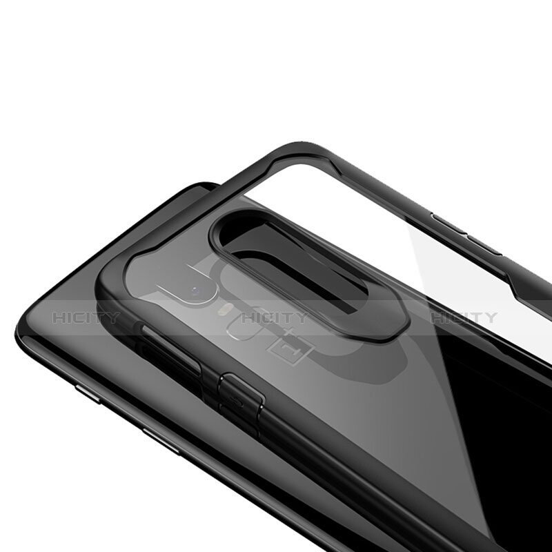 OnePlus 6T用ハイブリットバンパーケース クリア透明 プラスチック 鏡面 カバー OnePlus 