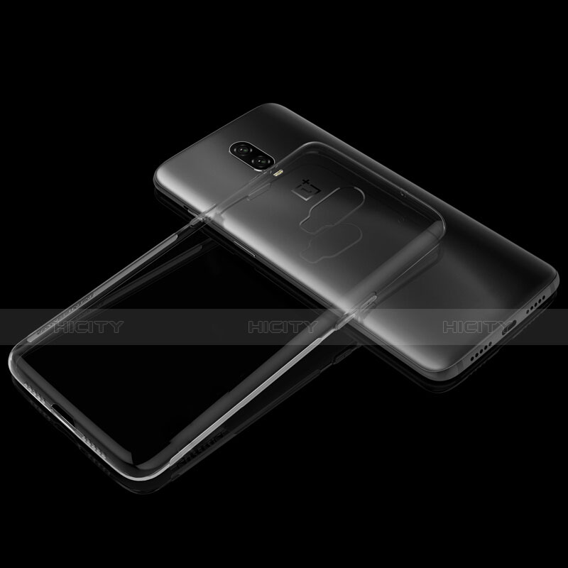 OnePlus 6T用極薄ソフトケース シリコンケース 耐衝撃 全面保護 透明 H02 OnePlus 