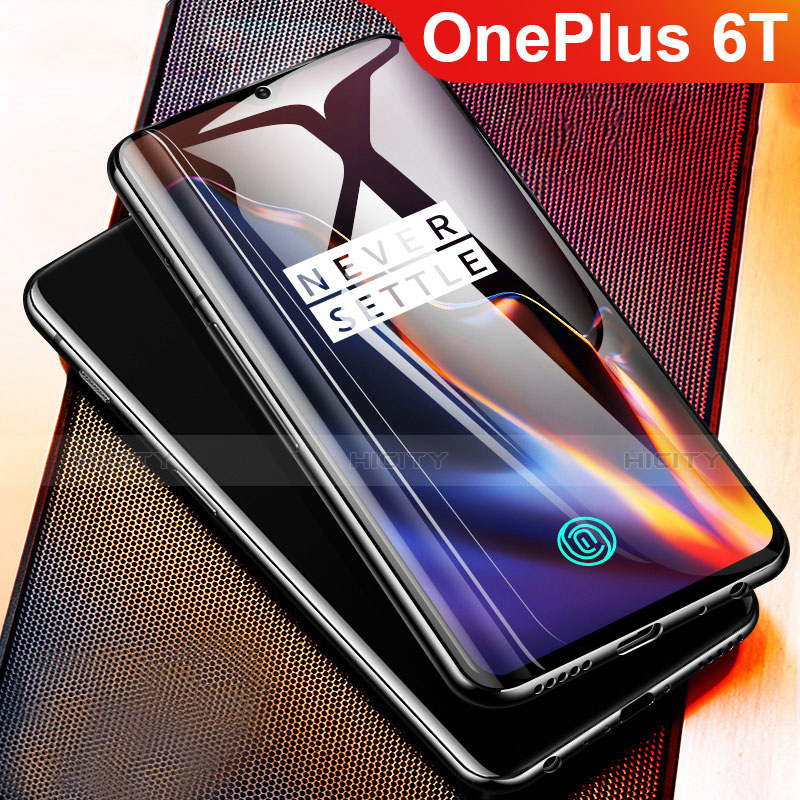 OnePlus 6T用高光沢 液晶保護フィルム フルカバレッジ画面 OnePlus クリア