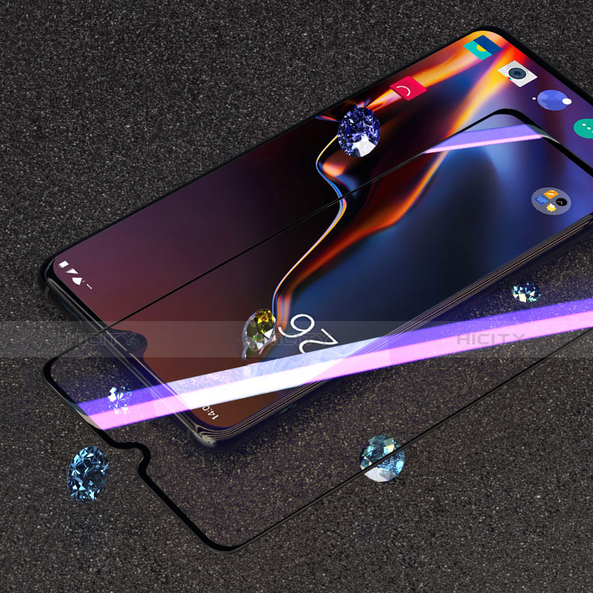 OnePlus 6T用強化ガラス フル液晶保護フィルム アンチグレア ブルーライト F02 OnePlus ブラック