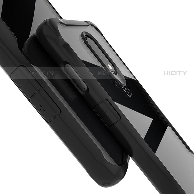 OnePlus 7用ハイブリットバンパーケース クリア透明 プラスチック 鏡面 カバー OnePlus 