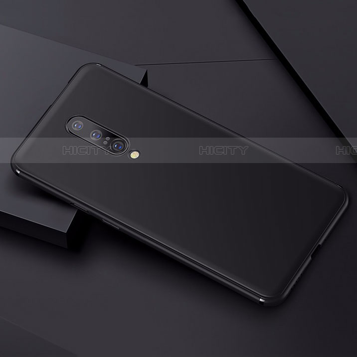 OnePlus 7 Pro用極薄ソフトケース シリコンケース 耐衝撃 全面保護 S01 OnePlus ブラック