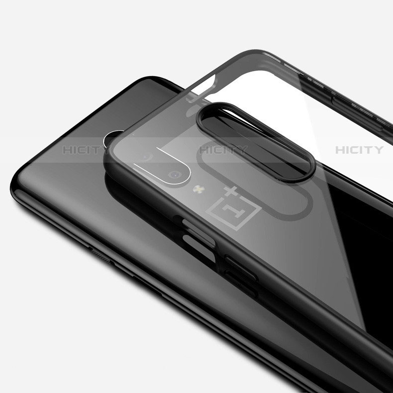 OnePlus 7 Pro用極薄ソフトケース シリコンケース 耐衝撃 全面保護 クリア透明 H01 OnePlus ブラック