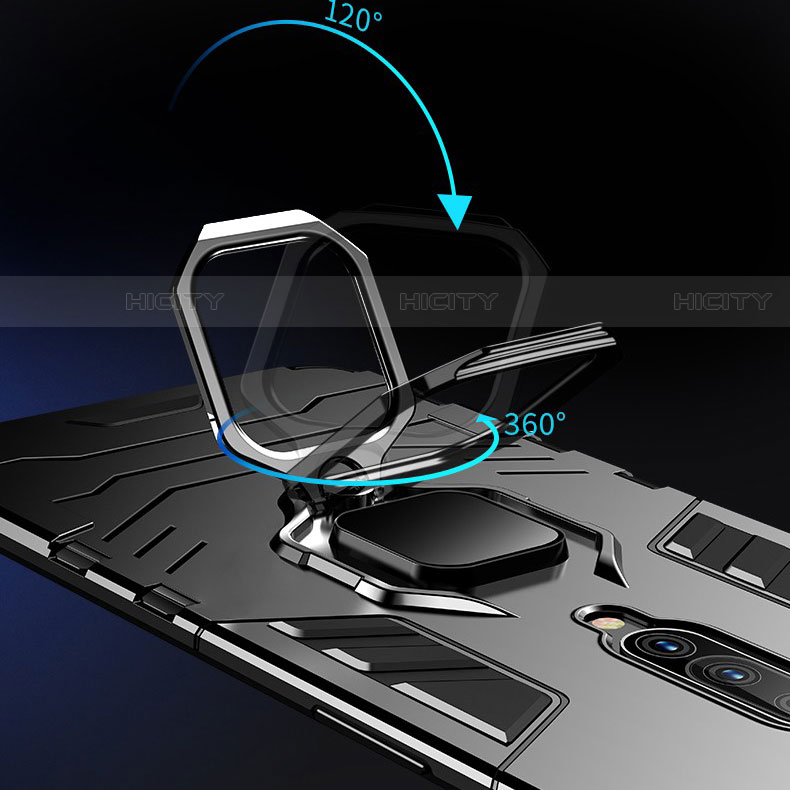 OnePlus 7 Pro用ハイブリットバンパーケース プラスチック アンド指輪 S01 OnePlus 