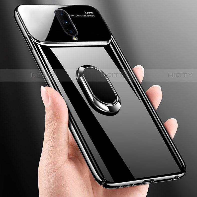 OnePlus 7 Pro用ハードケース プラスチック 鏡面 360度 フルカバー アンド指輪 マグネット式 OnePlus 
