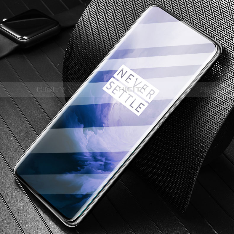 OnePlus 7 Pro用強化ガラス フル液晶保護フィルム F04 OnePlus ブラック