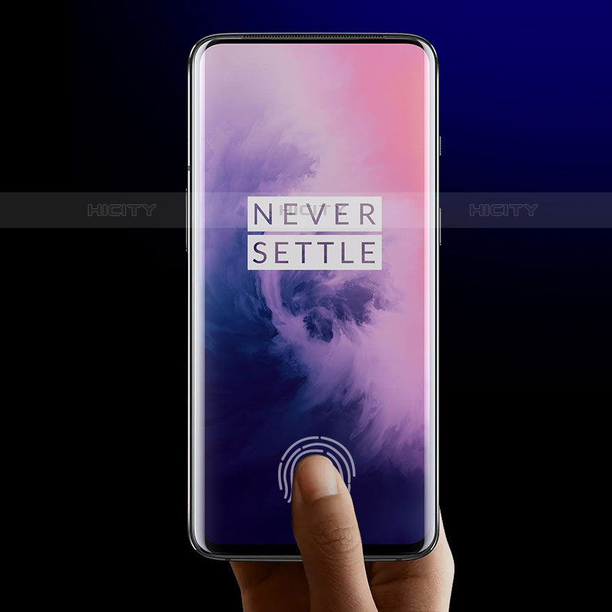 OnePlus 7 Pro用強化ガラス フル液晶保護フィルム アンチグレア ブルーライト OnePlus ブラック