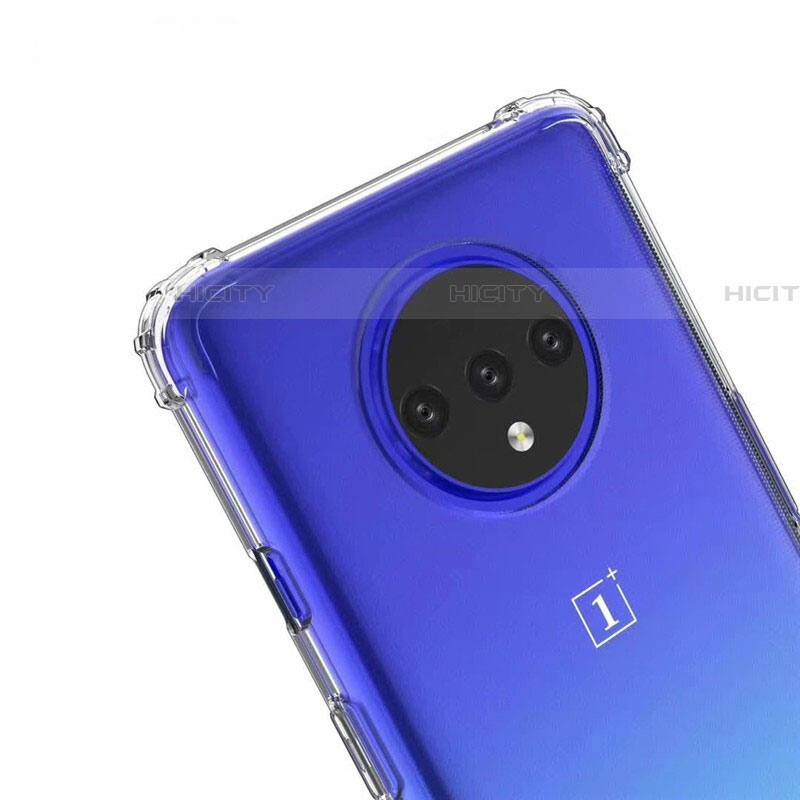 OnePlus 7T用極薄ソフトケース シリコンケース 耐衝撃 全面保護 クリア透明 K05 OnePlus クリア