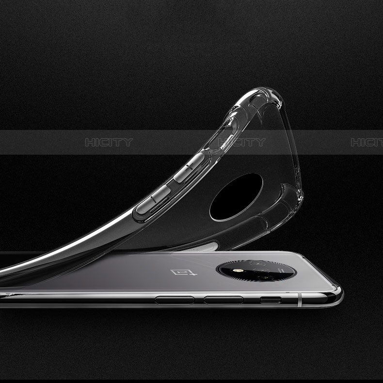 OnePlus 7T用極薄ソフトケース シリコンケース 耐衝撃 全面保護 クリア透明 K04 OnePlus クリア