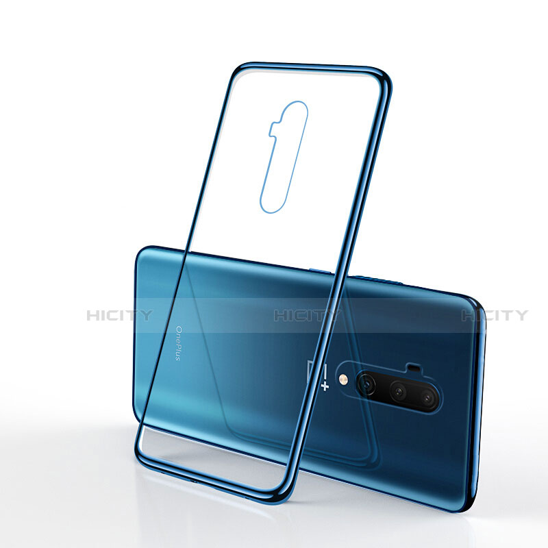 OnePlus 7T Pro 5G用極薄ソフトケース シリコンケース 耐衝撃 全面保護 クリア透明 H01 OnePlus ネイビー