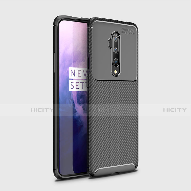 OnePlus 7T Pro 5G用シリコンケース ソフトタッチラバー ツイル カバー OnePlus 