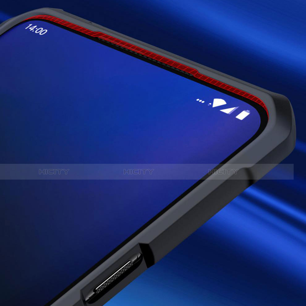 OnePlus 7T Pro 5G用ハイブリットバンパーケース クリア透明 プラスチック 鏡面 カバー OnePlus 