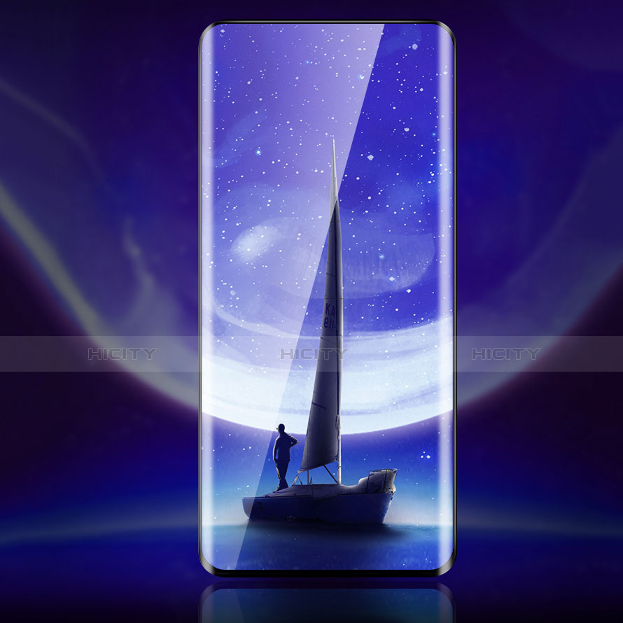 OnePlus 7T Pro 5G用強化ガラス フル液晶保護フィルム アンチグレア ブルーライト OnePlus ブラック