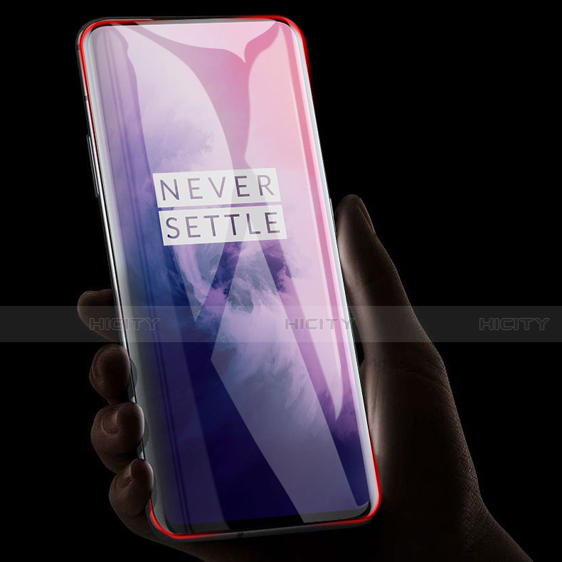 OnePlus 7T Pro 5G用強化ガラス フル液晶保護フィルム アンチグレア ブルーライト OnePlus ブラック