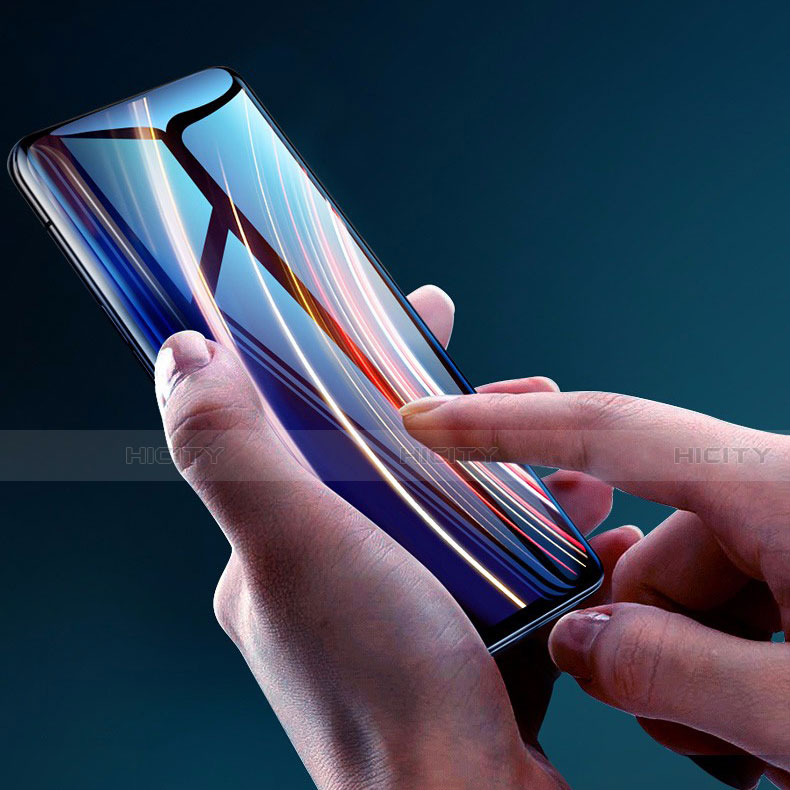 OnePlus 7T Pro 5G用強化ガラス フル液晶保護フィルム F06 OnePlus ブラック