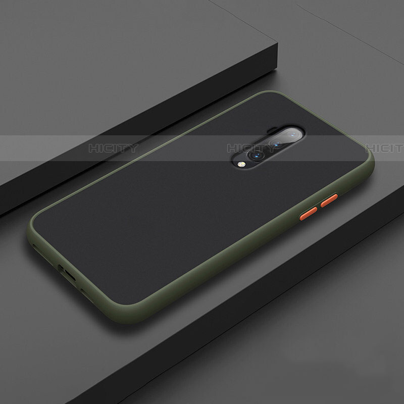OnePlus 7T Pro用ハイブリットバンパーケース プラスチック 兼シリコーン カバー R01 OnePlus グリーン