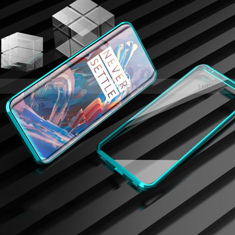 OnePlus 7T Pro用ケース 高級感 手触り良い アルミメタル 製の金属製 360度 フルカバーバンパー 鏡面 カバー M01 OnePlus 