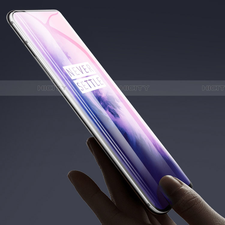 OnePlus 7T Pro用高光沢 液晶保護フィルム フルカバレッジ画面 OnePlus クリア