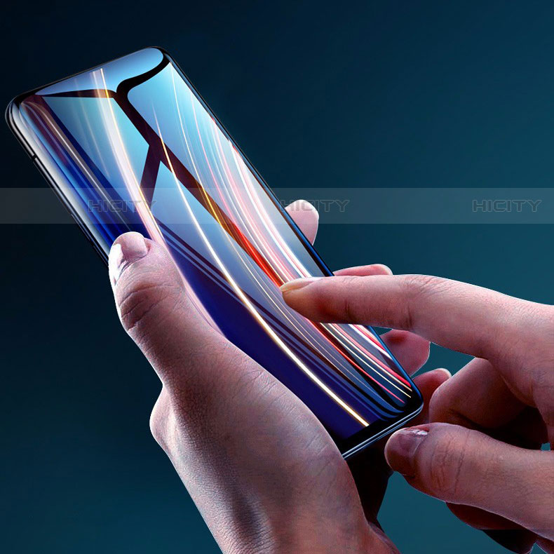 OnePlus 7T Pro用強化ガラス フル液晶保護フィルム F06 OnePlus ブラック