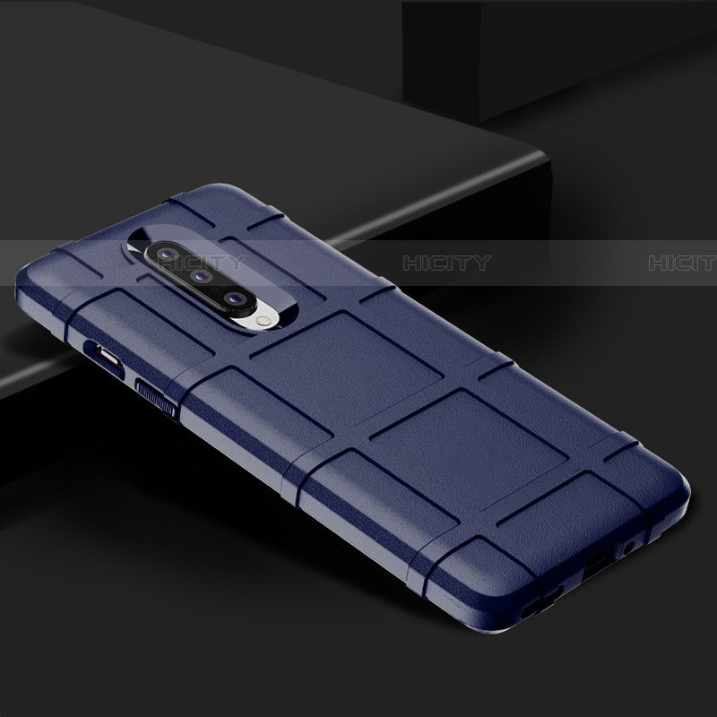 OnePlus 8用360度 フルカバー極薄ソフトケース シリコンケース 耐衝撃 全面保護 バンパー C01 OnePlus ネイビー