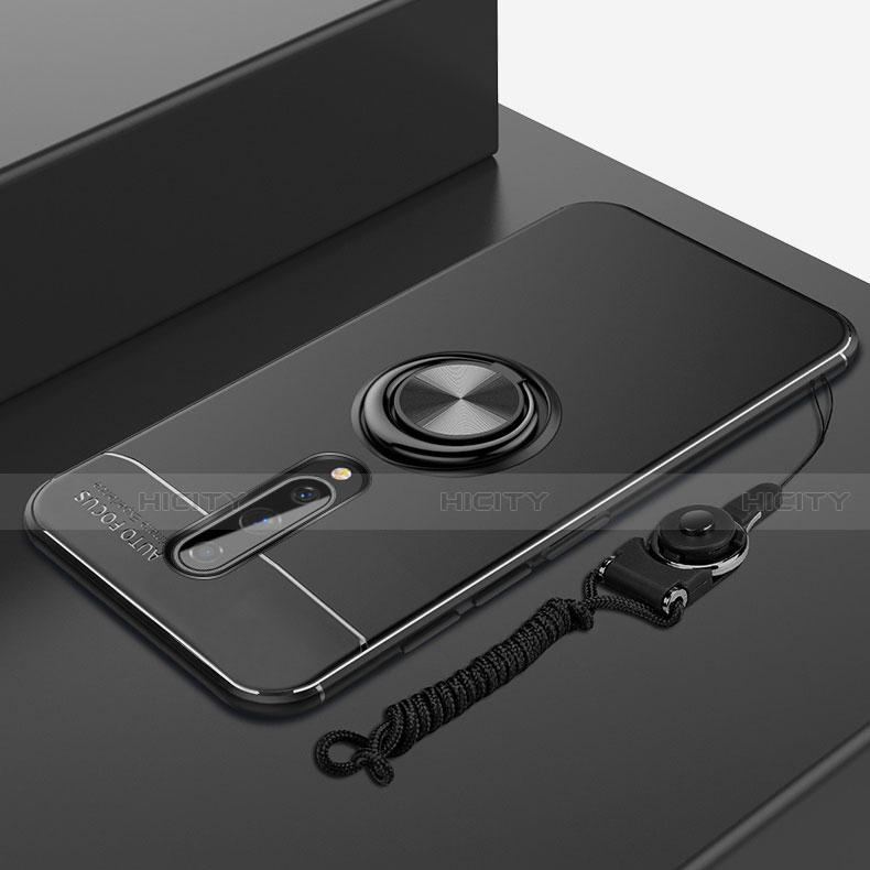 OnePlus 8用極薄ソフトケース シリコンケース 耐衝撃 全面保護 アンド指輪 マグネット式 バンパー A01 OnePlus 