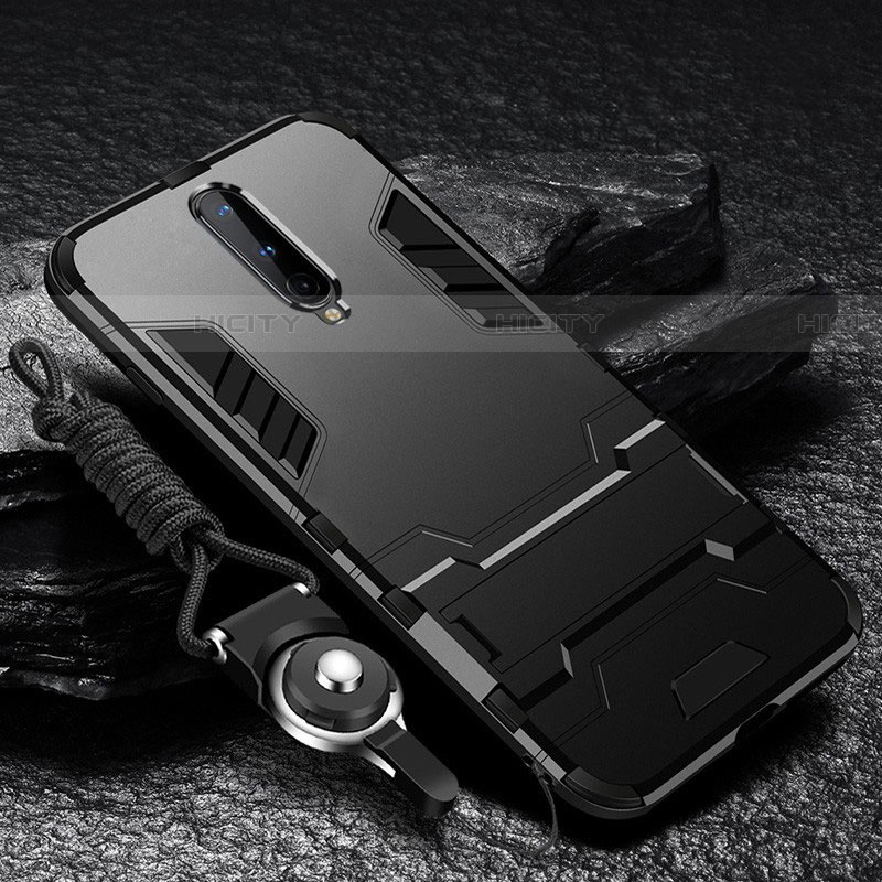 OnePlus 8用ハイブリットバンパーケース スタンド プラスチック 兼シリコーン カバー R01 OnePlus 