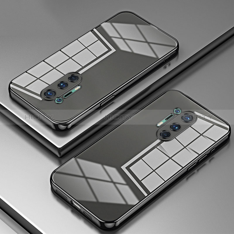 OnePlus 8 Pro用極薄ソフトケース シリコンケース 耐衝撃 全面保護 クリア透明 SY1 OnePlus ブラック