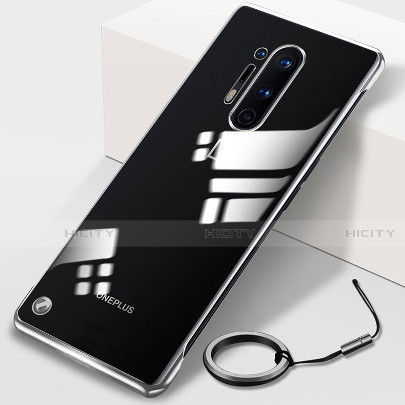 OnePlus 8 Pro用ハードカバー クリスタル クリア透明 H01 OnePlus シルバー