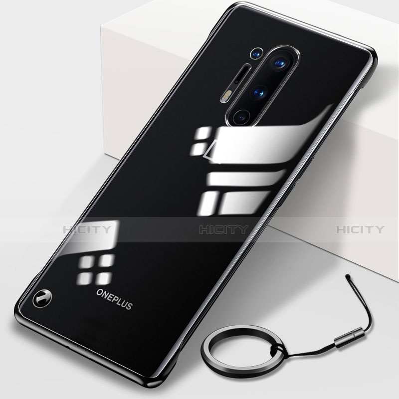 OnePlus 8 Pro用ハードカバー クリスタル クリア透明 H01 OnePlus ブラック