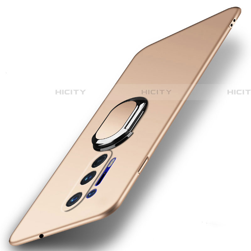OnePlus 8 Pro用ハードケース プラスチック 質感もマット アンド指輪 マグネット式 P01 OnePlus ゴールド