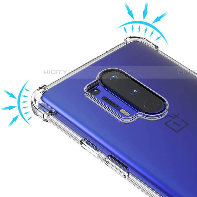 OnePlus 8 Pro用極薄ソフトケース シリコンケース 耐衝撃 全面保護 クリア透明 K01 OnePlus クリア