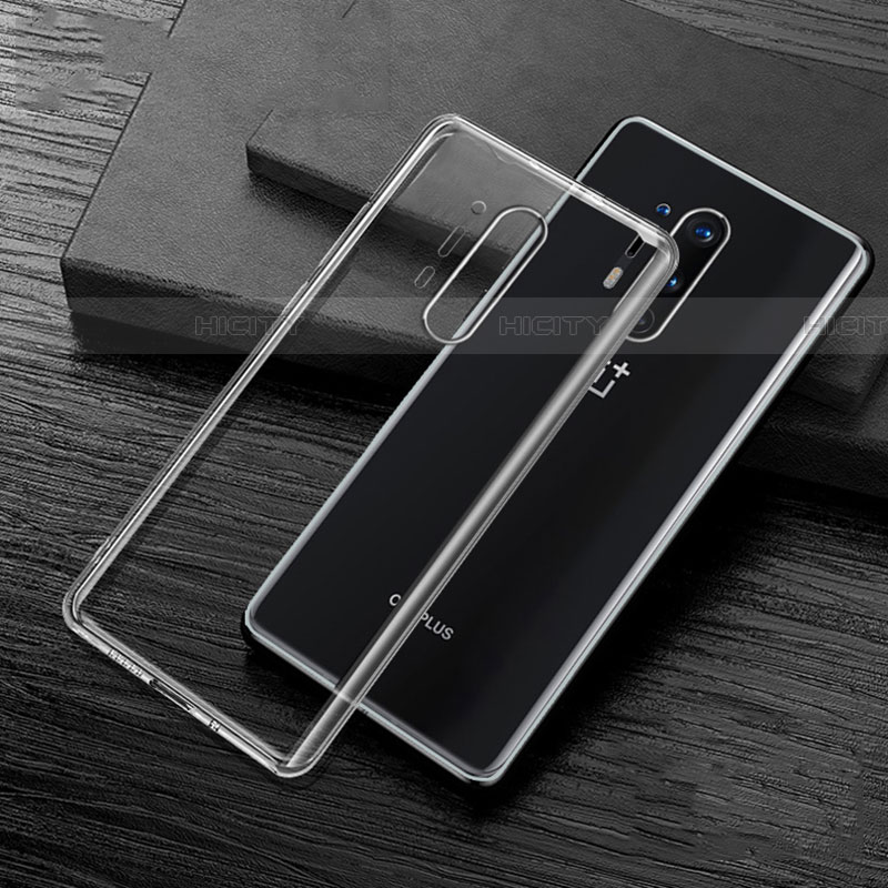 OnePlus 8 Pro用極薄ソフトケース シリコンケース 耐衝撃 全面保護 クリア透明 S01 OnePlus 
