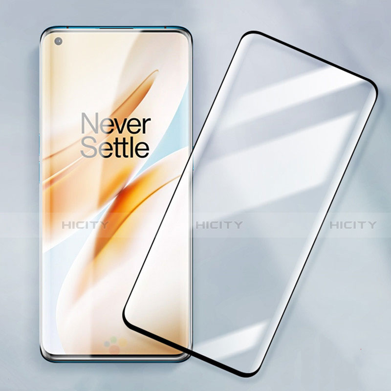 OnePlus 8 Pro用強化ガラス フル液晶保護フィルム F04 OnePlus ブラック