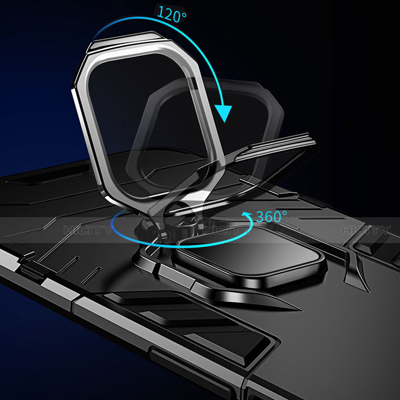 OnePlus 8T 5G用ハイブリットバンパーケース プラスチック アンド指輪 マグネット式 S01 OnePlus 