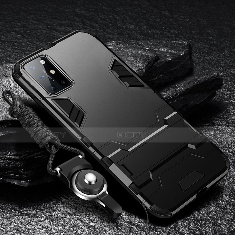OnePlus 8T 5G用ハイブリットバンパーケース スタンド プラスチック 兼シリコーン カバー A01 OnePlus 