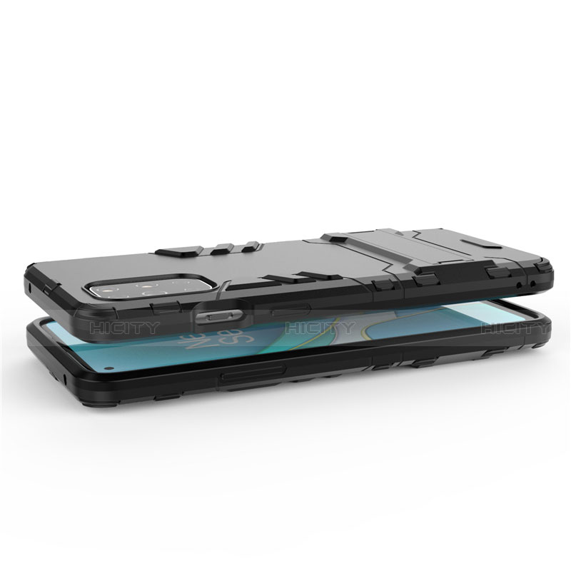 OnePlus 8T 5G用ハイブリットバンパーケース スタンド プラスチック 兼シリコーン カバー OnePlus 