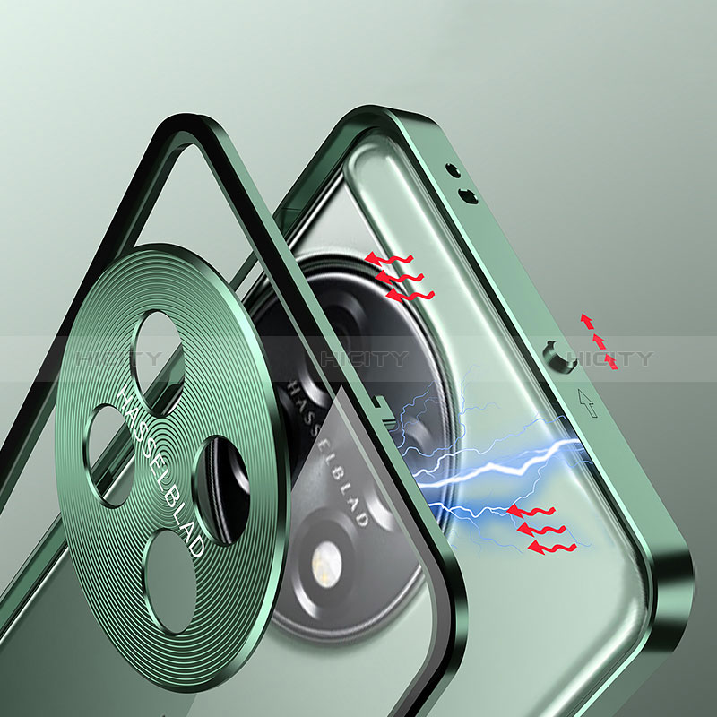 OnePlus Ace 2 Pro 5G用ケース 高級感 手触り良い アルミメタル 製の金属製 360度 フルカバーバンパー 鏡面 カバー P01 OnePlus 