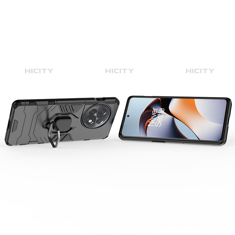 OnePlus Ace 2 Pro 5G用ハイブリットバンパーケース プラスチック アンド指輪 マグネット式 KC1 OnePlus 