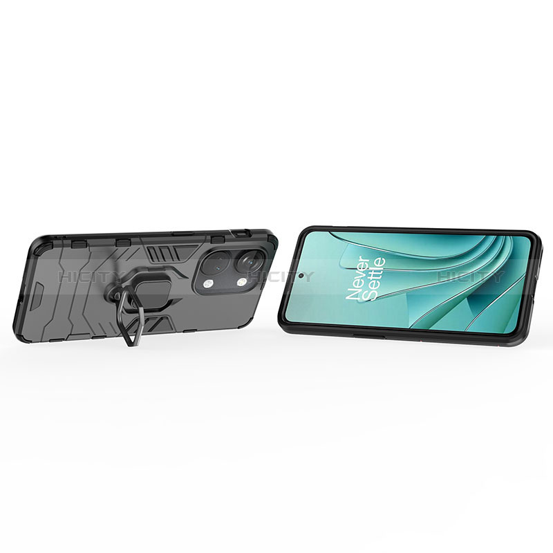 OnePlus Ace 2V 5G用ハイブリットバンパーケース プラスチック アンド指輪 マグネット式 KC1 OnePlus 