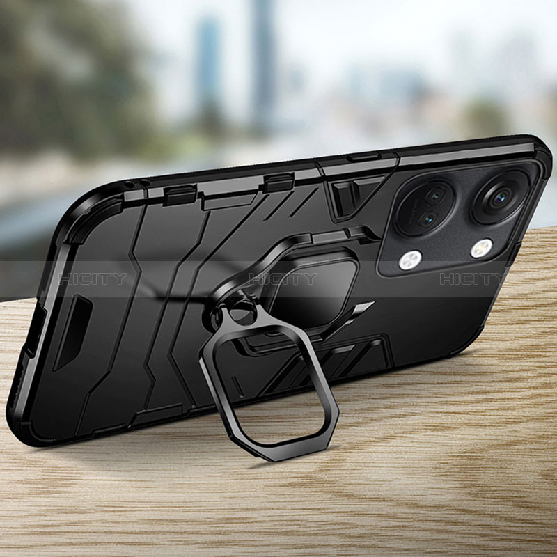 OnePlus Ace 2V 5G用ハイブリットバンパーケース プラスチック アンド指輪 マグネット式 R01 OnePlus 