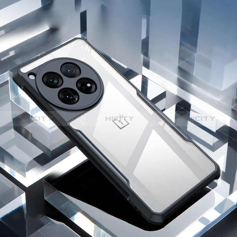 OnePlus Ace 3 5G用極薄ソフトケース シリコンケース 耐衝撃 全面保護 クリア透明 T03 OnePlus ブラック