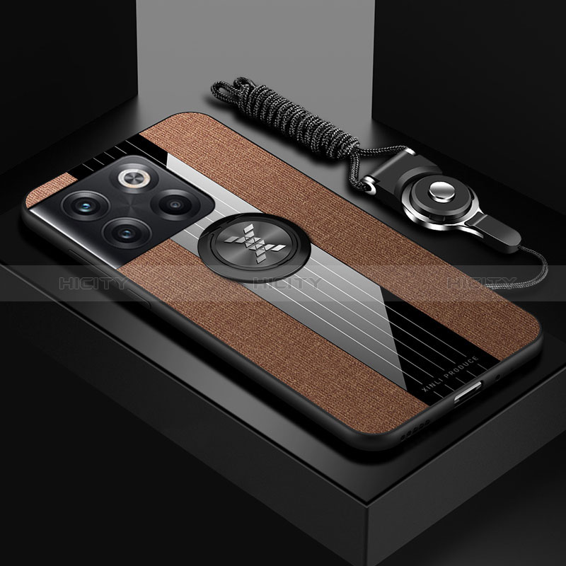 OnePlus Ace Pro 5G用極薄ソフトケース シリコンケース 耐衝撃 全面保護 アンド指輪 マグネット式 バンパー X03L OnePlus 