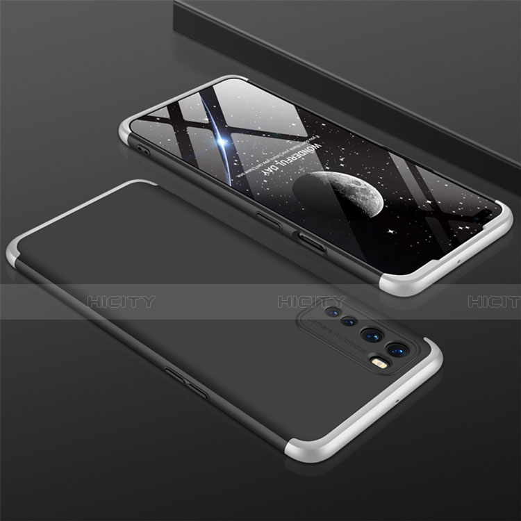 OnePlus Nord用ハードケース プラスチック 質感もマット 前面と背面 360度 フルカバー OnePlus シルバー・ブラック